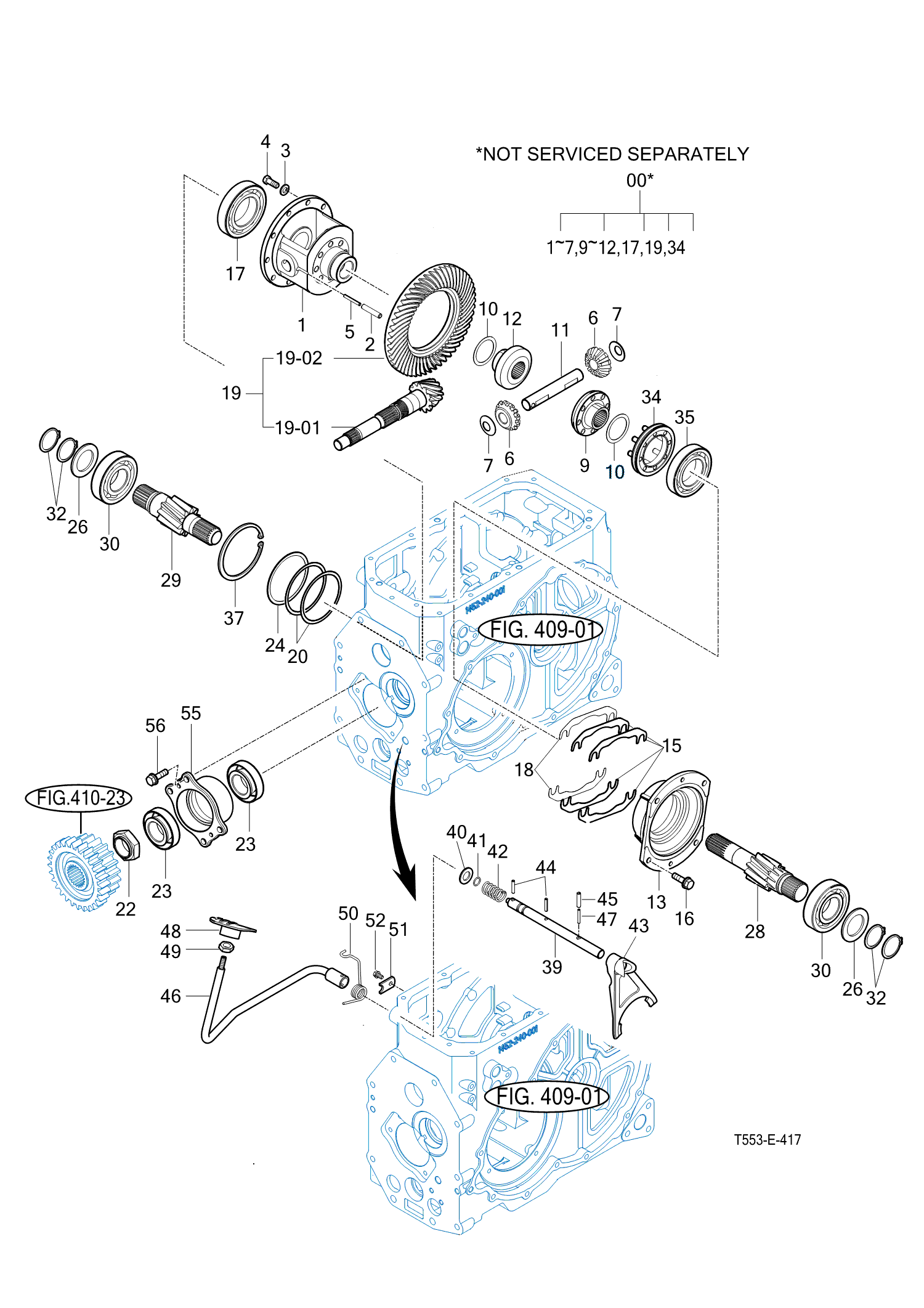 417 REAR DIFFERENTIAL GEARS - TYM Tractors