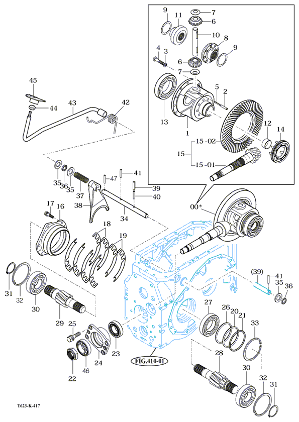 418 REAR DIFFERENTIAL GEARS - TYM Tractors