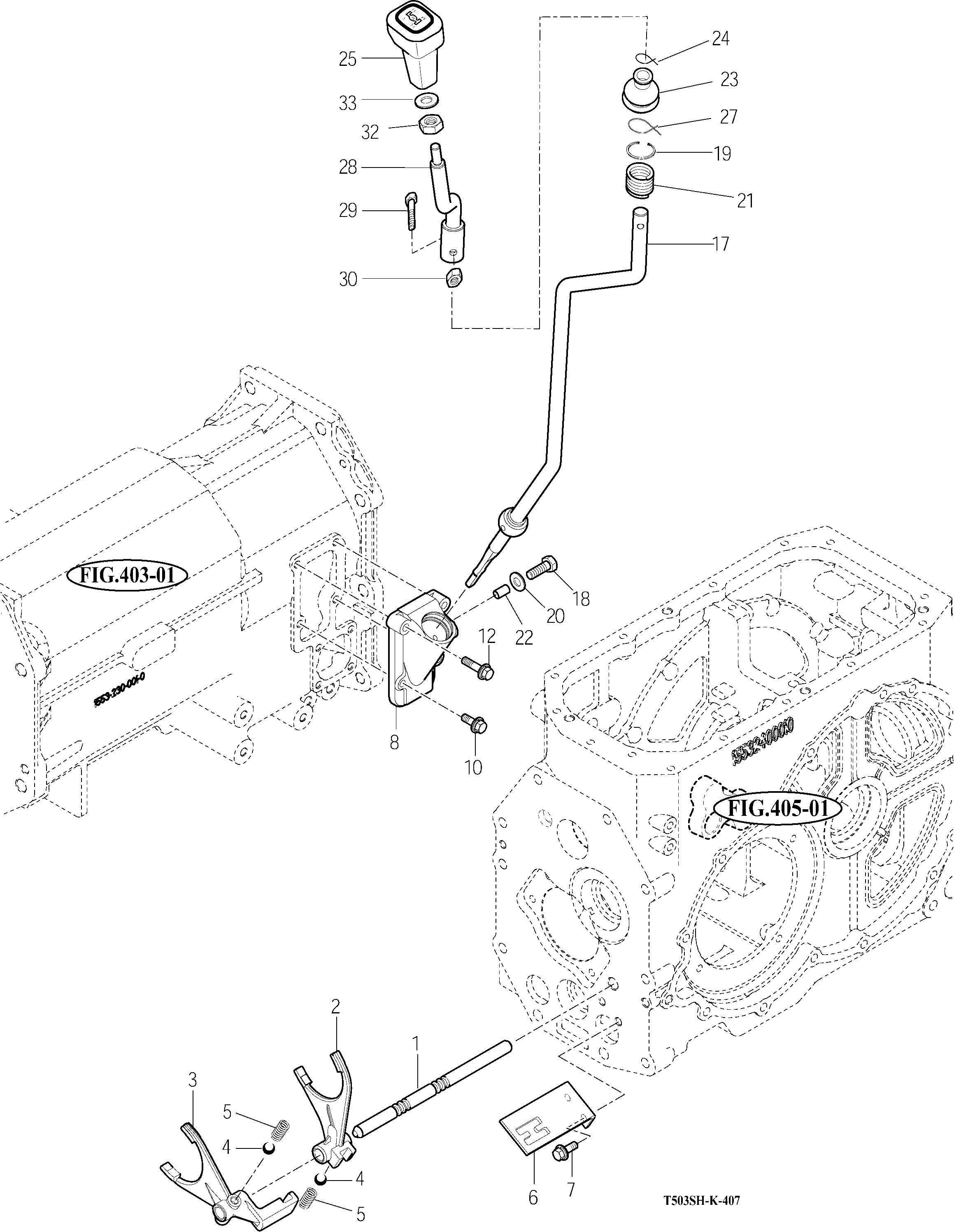 407 SUB CHANGE SHIFTER - TYM Tractors