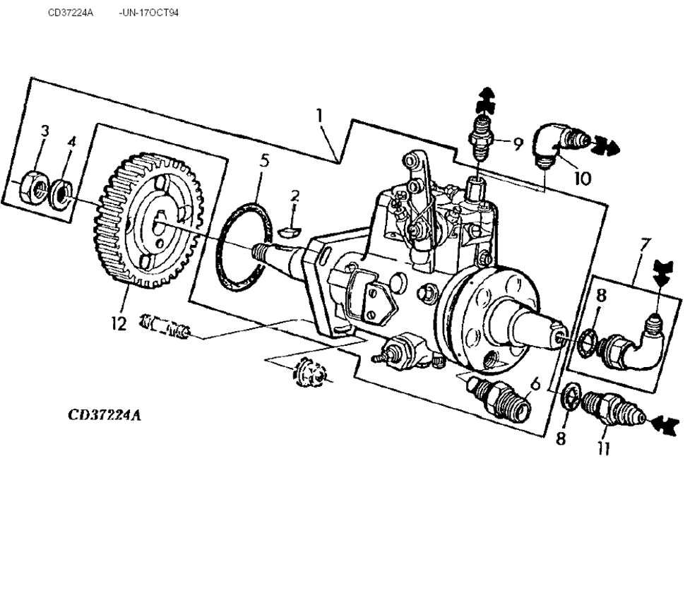 E42 FUEL INJECTION PUMP - TYM Tractors
