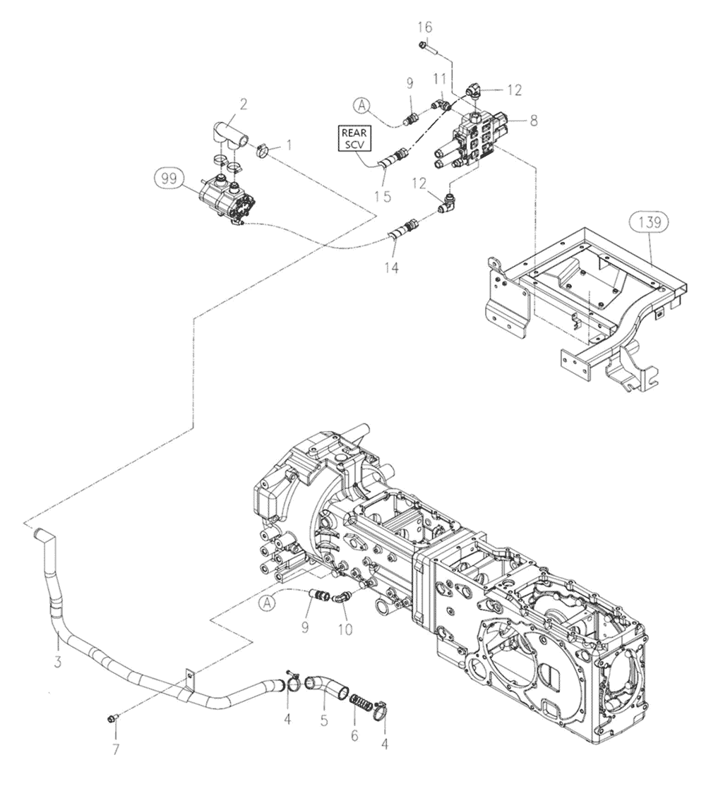 C115 HYD PIPING - TYM Tractors