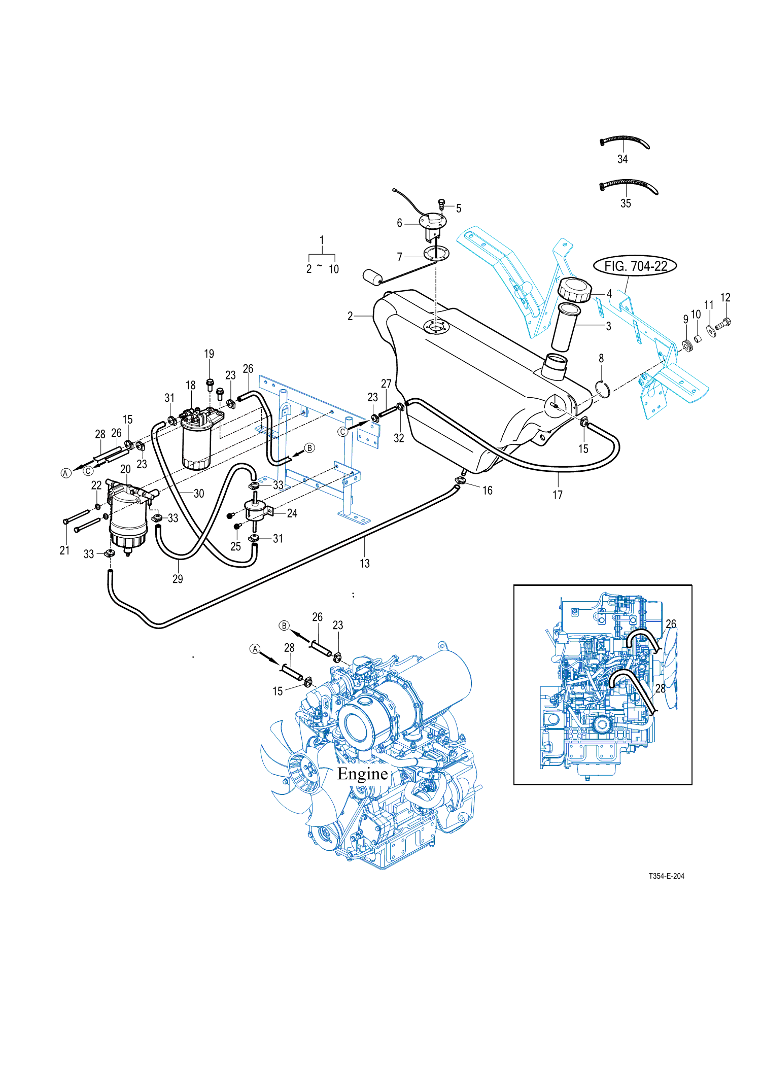 204 FUEL TANK & HOSE - TYM Tractors