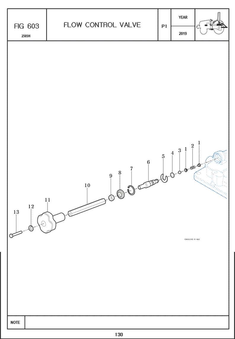 603 FLOW CONTROL VALVE - TYM Tractors