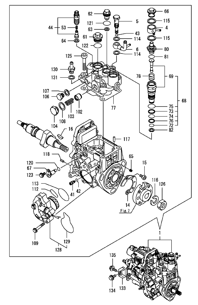 111 FUEL INJECTION PUMP - TYM Tractors