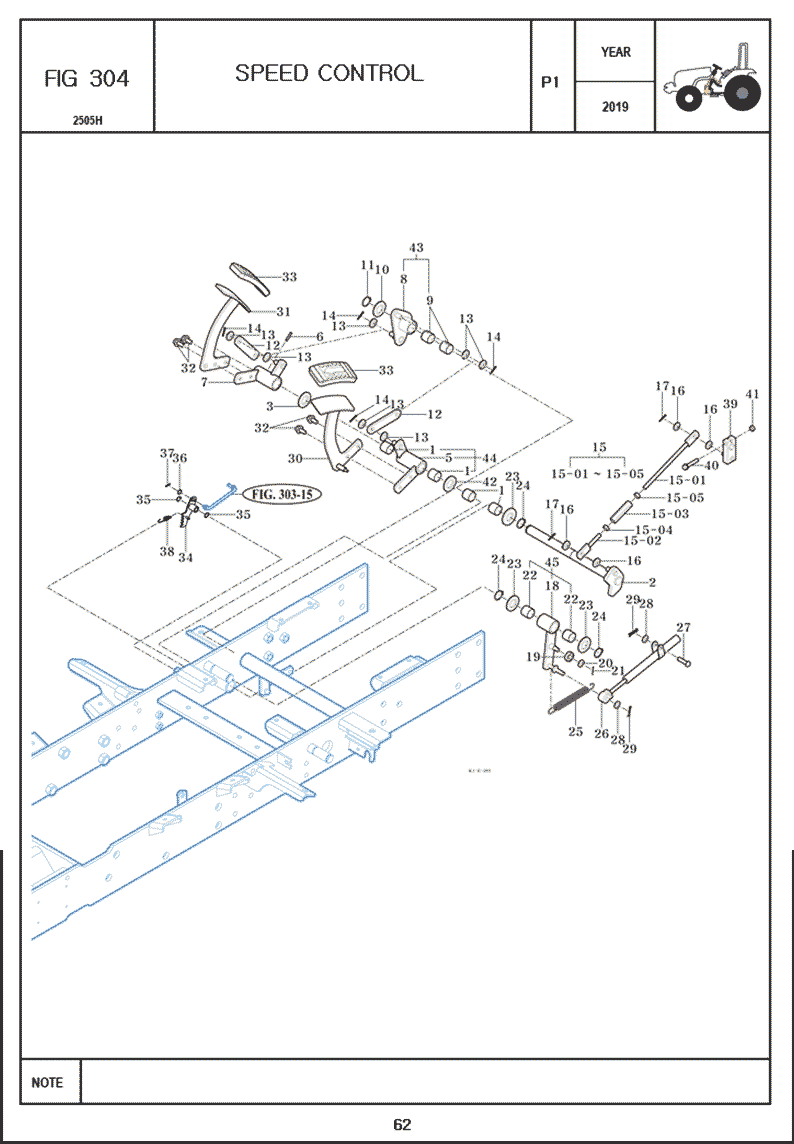 304-1 SPEED CONTROL - TYM Tractors