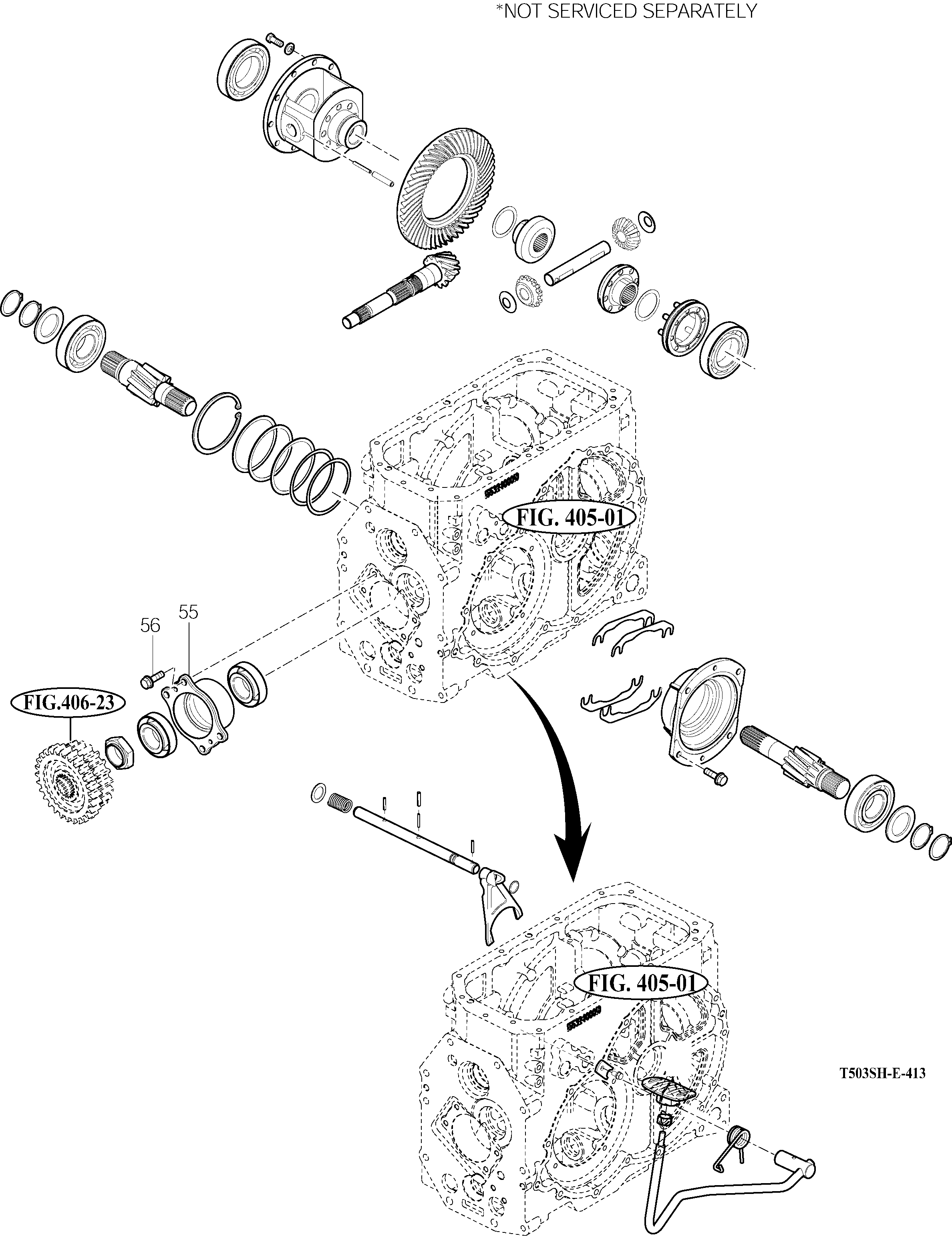 413B REAR DIFFERENTIAL GEARS - TYM Tractors