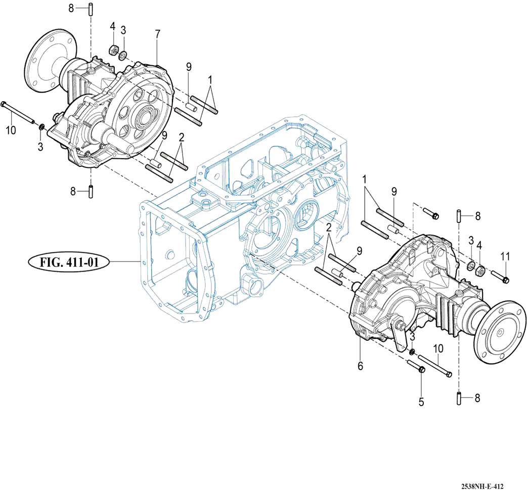 412 REAR AXLE HOUSINGS (1) - TYM Tractors