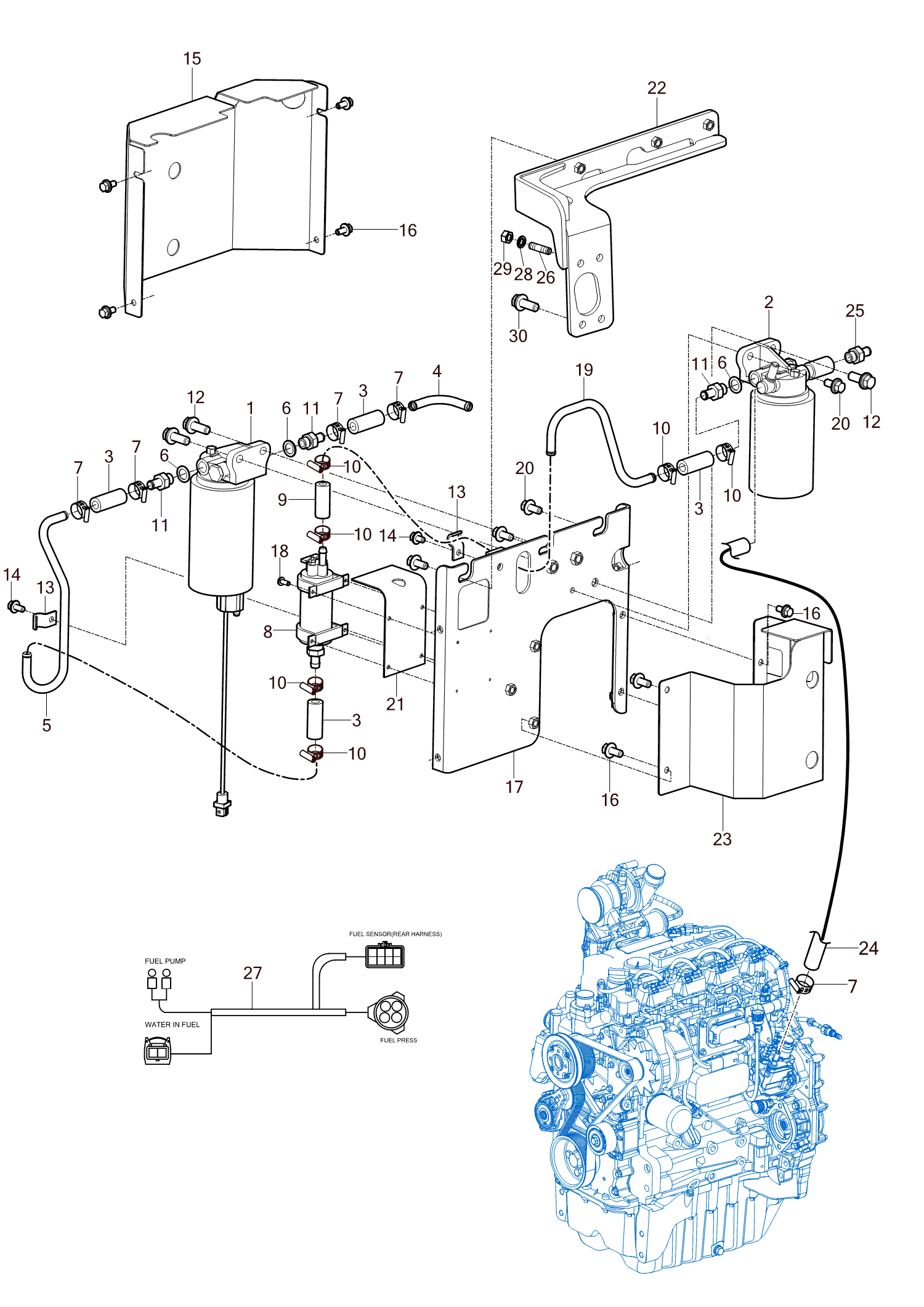 205 FUEL FILTER & FUEL PUMP - TYM Tractors