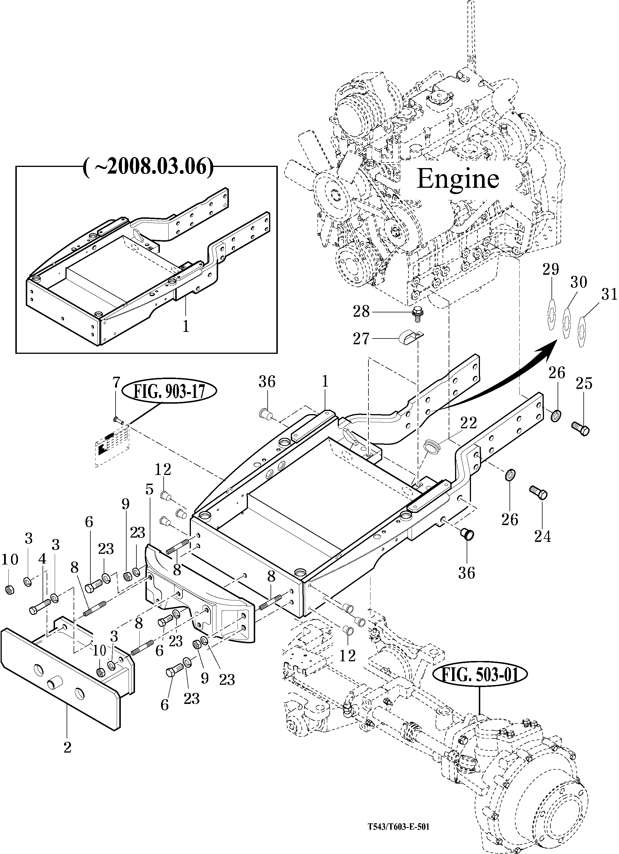 501 FRONT AXLE SUPPORT - TYM Tractors