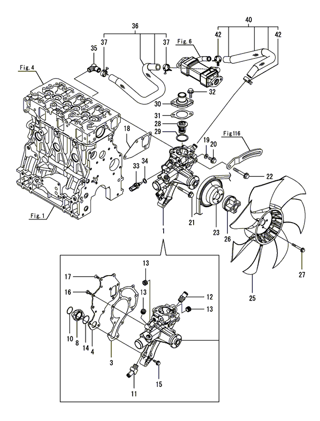 111 COOLING WATER SYSTEM TYM Tractors